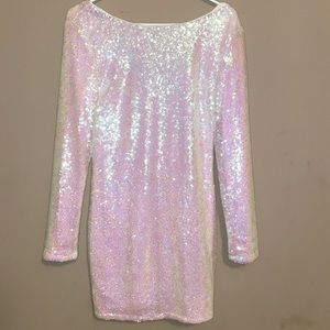 Pearlescent Mini Dress